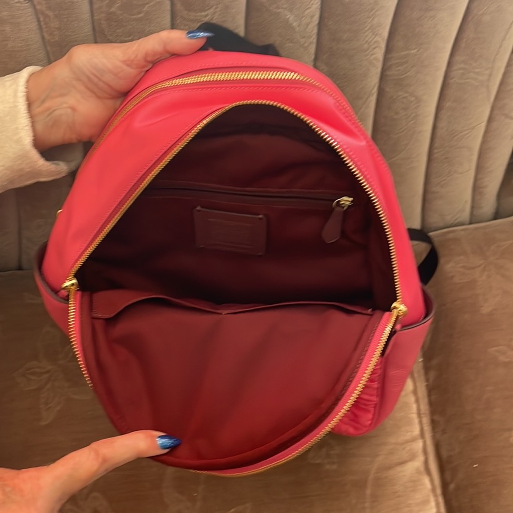 Hot pink Coach Backpack - Picture 3 of 6